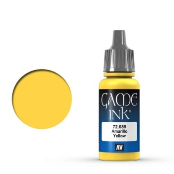 Preview: Vallejo Game Color Ink, Yellow, 17 ml (g.P. 1L= 164,71€)
