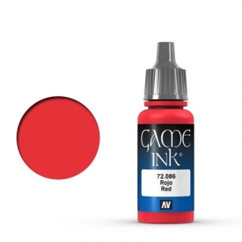 Preview: Vallejo Game Color Ink, Red, 17 ml (g.P. 1L= 164,71€)