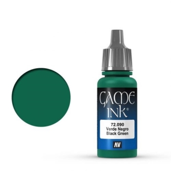 Preview: Vallejo Game Color Ink, Black Green, 17 ml (g.P. 1L= 164,71€)