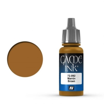 Preview: Vallejo Game Color Ink, Brown, 17 ml (g.P. 1L= 164,71€)