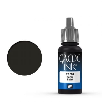 Preview: Vallejo Game Color Ink, Black, 17 ml (g.P. 1L= 164,71€)