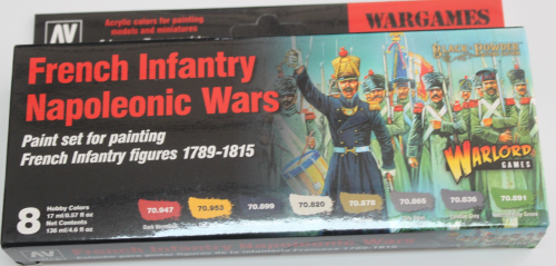 Wargames Set  8 Farben French Infantry