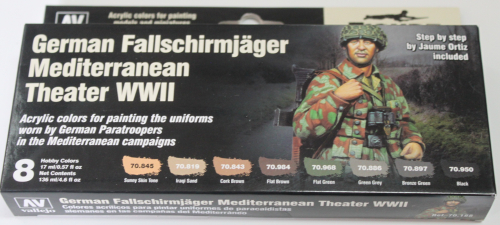 Figure Color Serien Set German Fallschirmjäger  (8x17ml) GP1ltr=110,29€