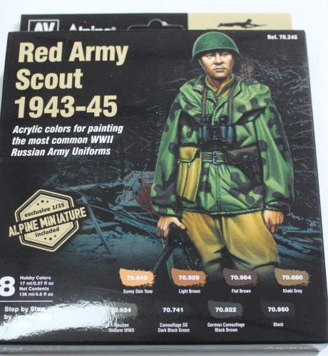 Figure Color Series+Alpine Miniature+8 Farben Red Army Scout 43-45 GP1ltr.=150,37