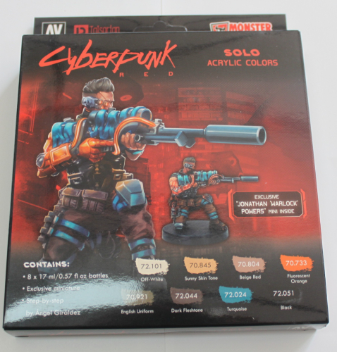Cypberpunk red Solo 8 Farben+1 Figur GP1ltr=132,35€