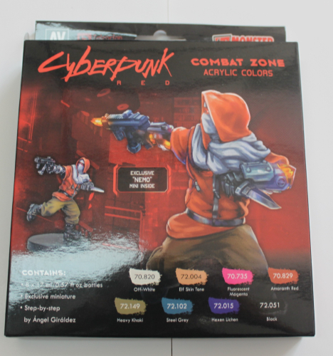 Cypberpunk red Comat Zone 8 colors +1 Figur GP1ltr=132,35€