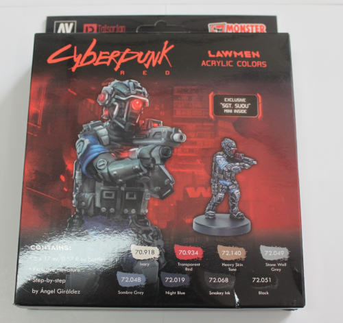 Cypberpunk red Lawmen 8 Farben +1 Figur GP1ltr=132,35€