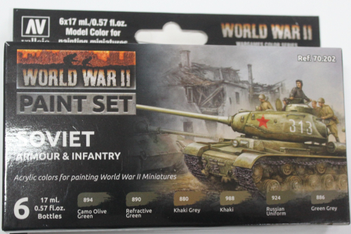 World War II Paint Soviet Set 6x17ml (GP1ltr=117,65€)