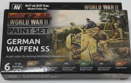 World War II Paint Set german Waffen SS 6x17ml GP1ltr=117,65€
