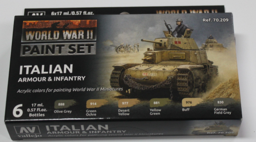 World War II Paint Set italien 6x17ml GP1ltr=117,65€