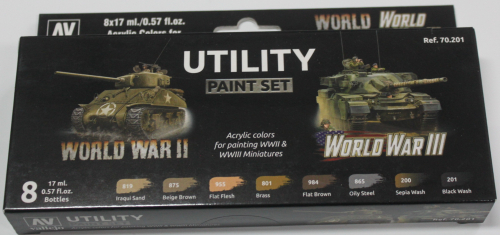 World War III Utility Paint Set 8x17ml (GP1ltr=138,88€)