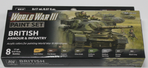 World War III British Paint Set 8x17ml (GP1ltr=138,88€)