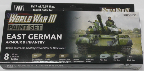 World War III east german Paint Set 8x17ml (GP1ltr=138,88€)