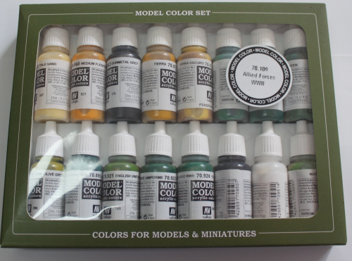 Model Color Set 20 Farben allied Forces WWII (GP1ltr=58,82€)