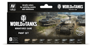 Vallejo World of Tanks Miniaturspiel inkl. 8 x 17ml Farben (g.P. 1L=161,03€)
