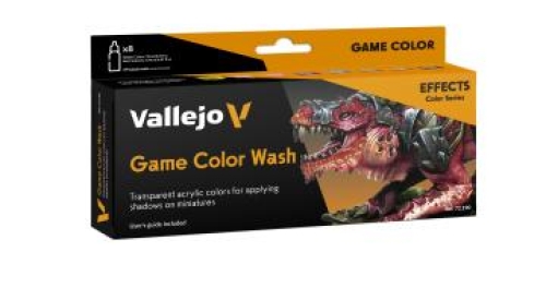 Vallejo Game Color Wash Serie bestehend aus 8 Farben  (GP1Ltr=159,72€)