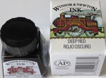Winsor & Newton Zeichentusche 14 ml 227 deep red  (g.P. 1L= 228,57€)