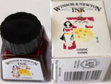 Winsor & Newton Zeichentusche 14 ml 127 carmine (g.P. 1L= 228,57€)