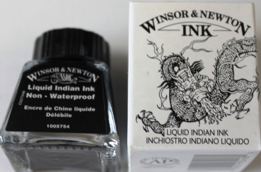 Winsor & Newton liquid indian ink (100ml=22,86€)