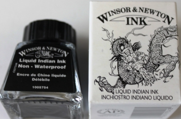 Winsor & Newton flüssige indische Tusche  (g.P. 1L= 228,57€)