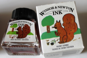 Winsor & Newton Zeichentusche 14 ml 074 burnt sienna  (g.P. 1L= 228,57€)