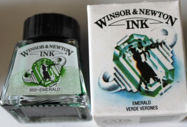 Winsor & Newton Zeichentusche 14 ml 235 emerald  (g.P. 1L= 228,57€)
