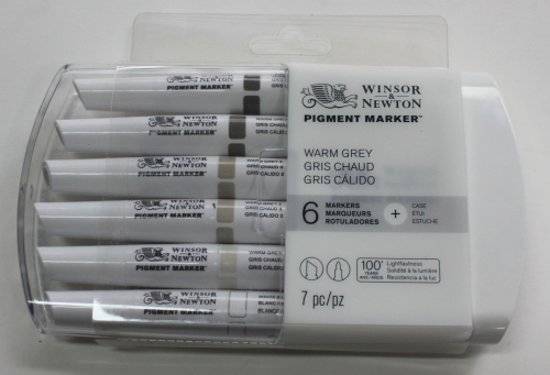 W+N 6 Pigment Marker Set warm grau