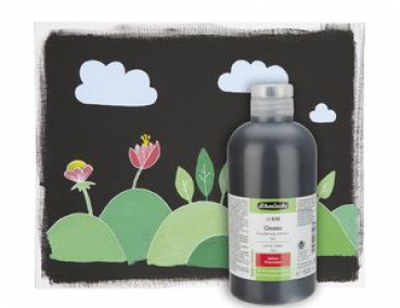 Preview: 50515 Gesso - Grundierung schwarz,fein 500ml (g.P.1L= 33€)