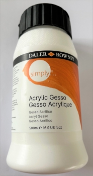 Daler & Rowney Acrylic Gesso (Primer) 500ml (g.P. 1L=15€)