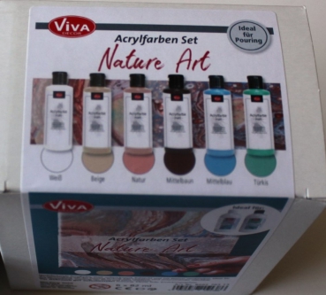 Viva Acrylfarbenset Nature Art ideal für Pouring (g.P. 1L= 24,29€)