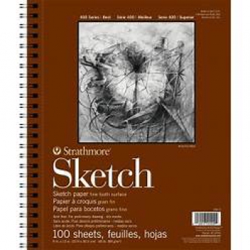 Strathmore Sketch Skizzenpapier, Block, feinkörnig, A4 89g/m²(100 Blatt)
