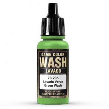 Vallejo Game Color Wash Lavado, 17 ml (g.P. 1L= 164,71€) Wash Green Shade