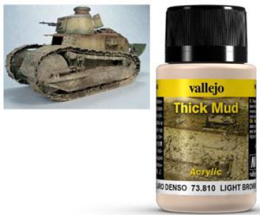 Vallejo Light Brown Mud Thick Mud 73810 40 ml (g.P. 1L= 112,50€)