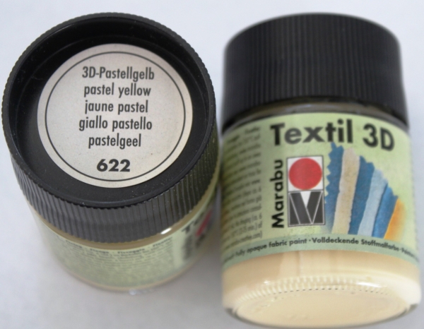 Marabu 3D 622 Pastellgelb 50 ml (GP 1L=60€)