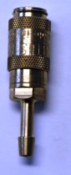 Plug connection 4 mm air  connection brass