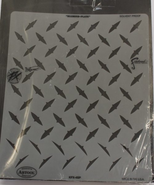 Artool Airbrush Template FX Template Diamond Plate