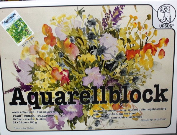 Ursus Aquarellblock  24 x32 cm 200g/m² (10 Blatt)
