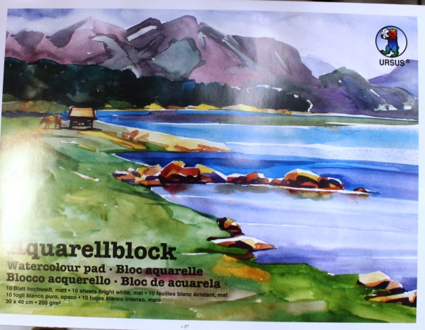 Ursus Aquarellblock 30 x 40 cm 200g/m² (10 Blatt)