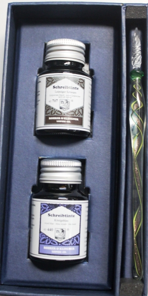 Rohrers+Klingner Tinten Set mit Glasschreiber