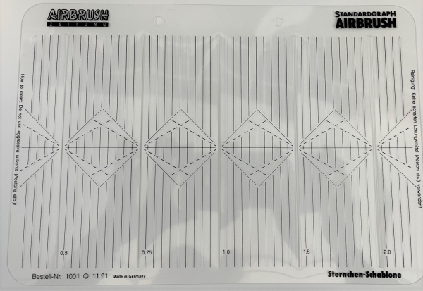 Standardgraph Airbrush- Schablone "Sternchen"