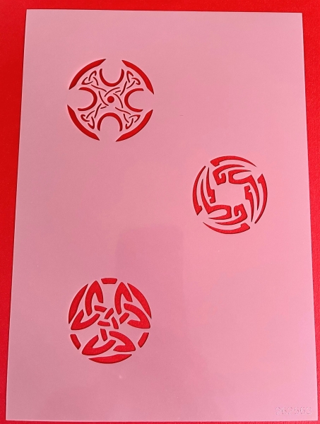 Airbrush- Schablonen Set 4- teilig 14,8x21 cm