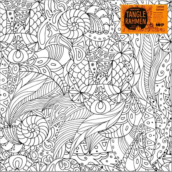 Tangle Rahme 20 x 20 cm Motiv Blattwerk mit Schnecke