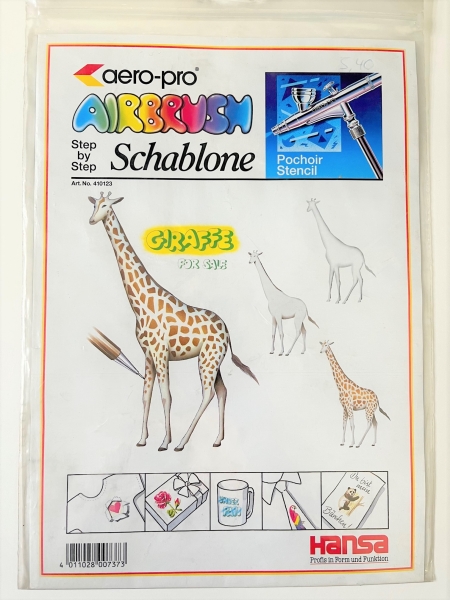 Hansa Aero- Pro Airbrush- Schablone "Giraffe"