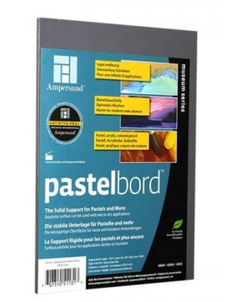 Pastelbord 13cmx18cmx3mm grau