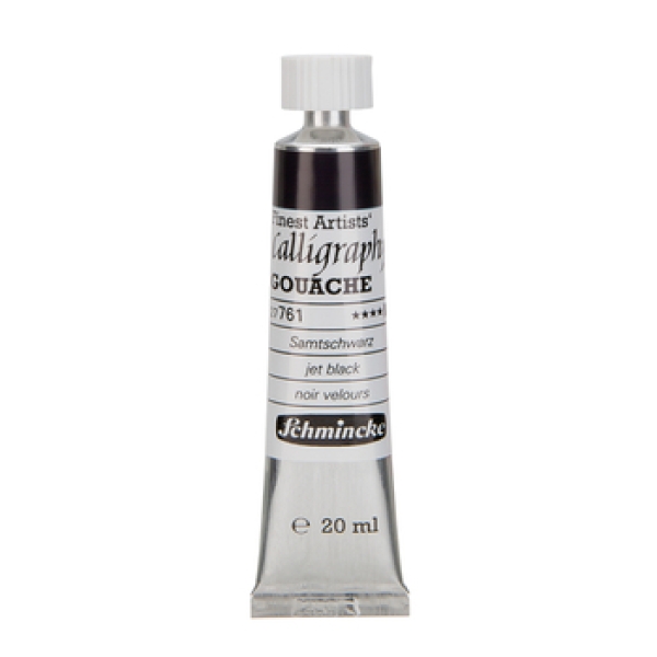 Schmincke Calligraphy Gouache 20ml Samtschwarz 761 (g.P.1L= 500€)