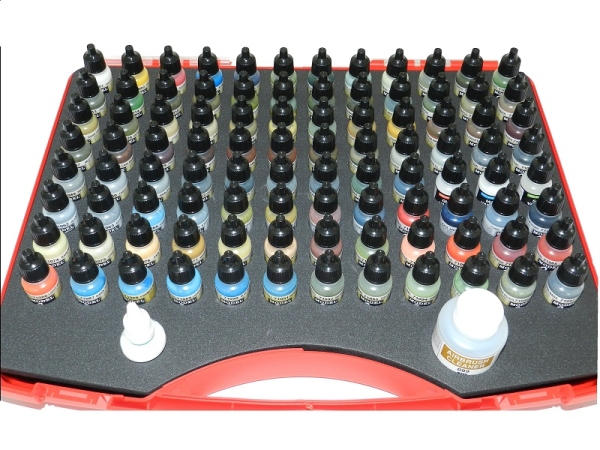 Vallejo Model Air Farbkoffer mit 93 Farben