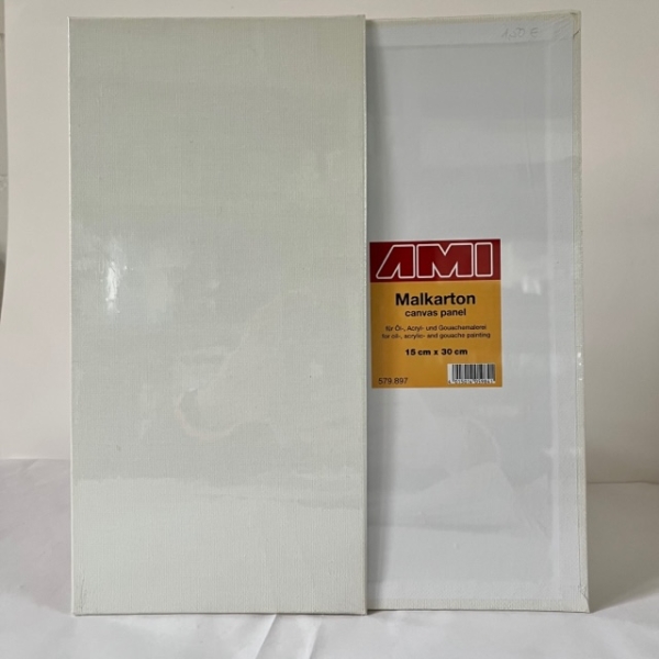 AMI Malkarton, bespannt mit Maltuch 15x30 cm (5 Stk.)