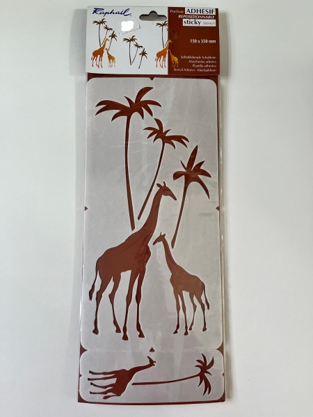 Raphael selbstklebende Airbrush- Schablone "Giraffe"