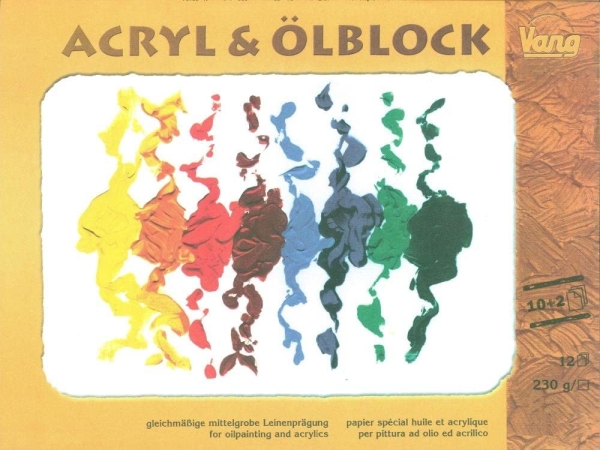 Acryl & Ölblock (VANG) 230g 24x30cm