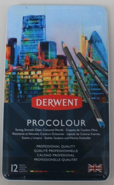 Derwent Procolour 12 pencils in Metalbox